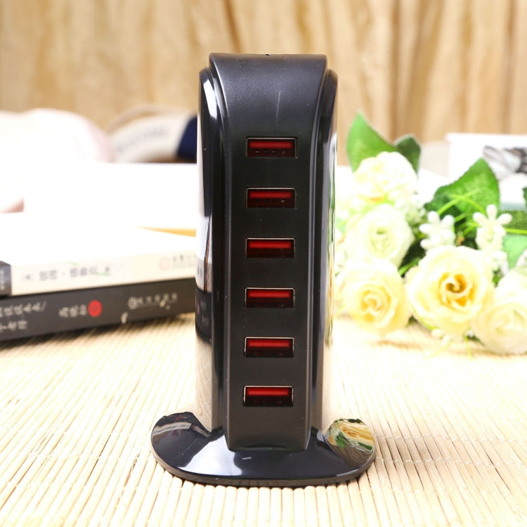 853L 30W 6포트 USB 고속 충전 도크 스마트 충전기 AC100-240V
