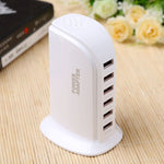 853L 30W 6포트 USB 고속 충전 도크 스마트 충전기 AC100-240V