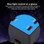 A5B 100W 10포트 USB 스마트 충전 스테이션 표시등 포함, 미국 플러그, 100W