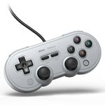 8Bitdo SN30 PRO USB 유선 게임패드 조이스틱 스위치 / 스팀 / PC용, SN30 PRO 유선(그레이)
