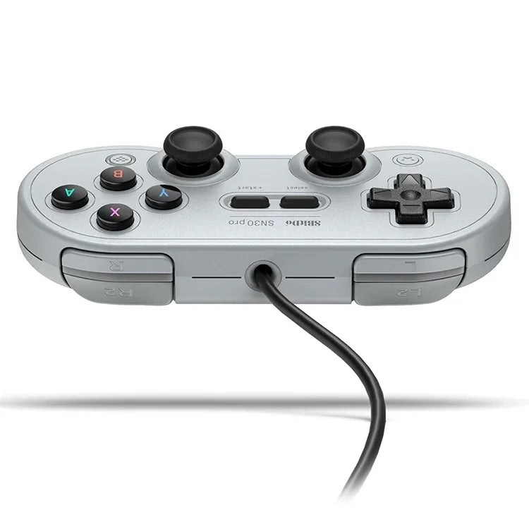 8Bitdo SN30 PRO USB 유선 게임패드 조이스틱 스위치 / 스팀 / PC용, SN30 PRO 유선(그레이)