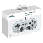 8Bitdo SN30 PRO USB 유선 게임패드 조이스틱 스위치 / 스팀 / PC용, SN30 PRO 유선(그레이)