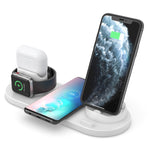 HQ-UD15 업그레이드 6-in-1 무선 충전기 iPhone, 애플 워치, AirPods 및 기타 안드로이드 폰용