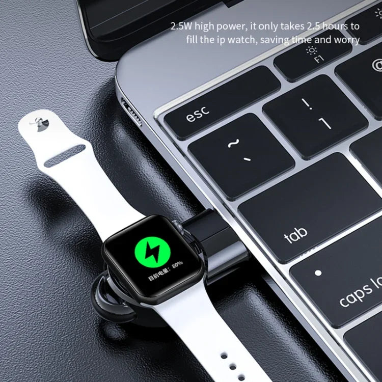 K02 범용 휴대용 자석 무선 충전기, Apple Watch 시리즈 6 / 5 / SE / 4 / 3 / 2 / 1용