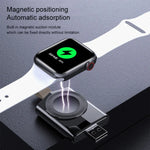 K03 범용 휴대용 자석 무선 충전기, Apple Watch 시리즈 6 / 5 / SE / 4 / 3 / 2 / 1용