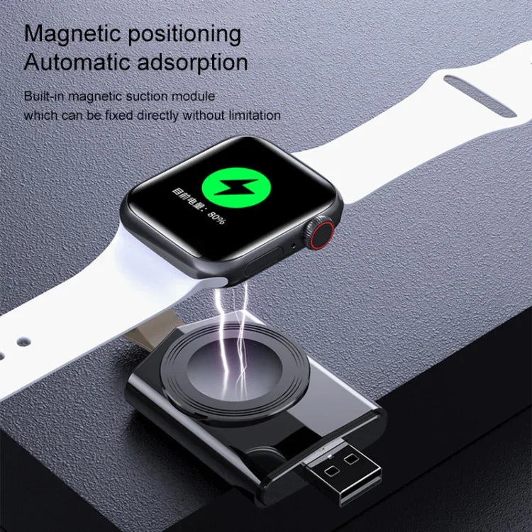K03 범용 휴대용 자석 무선 충전기, Apple Watch 시리즈 6 / 5 / SE / 4 / 3 / 2 / 1용