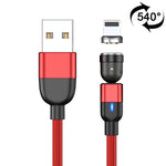 2m 3A 출력 USB to 8핀 540도 회전 자석 데이터 동기화 충전 케이블, 2m 8핀