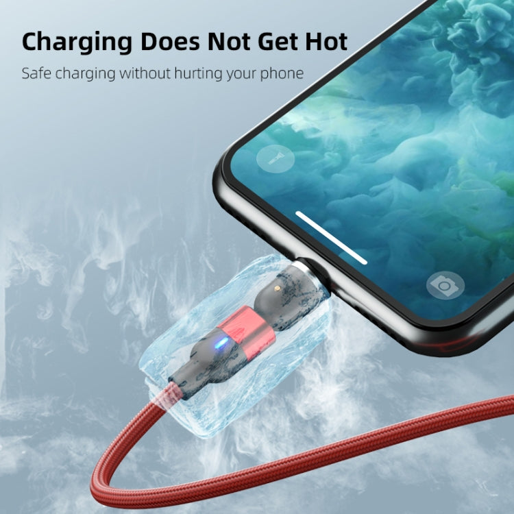 2m 3A 출력 USB to 8핀 540도 회전 자석 데이터 동기화 충전 케이블, 2m 8핀