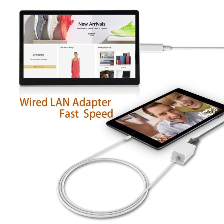 QTS-LAN8152B 1m 8핀 to RJ45 이더넷 LAN 네트워크 어댑터 케이블