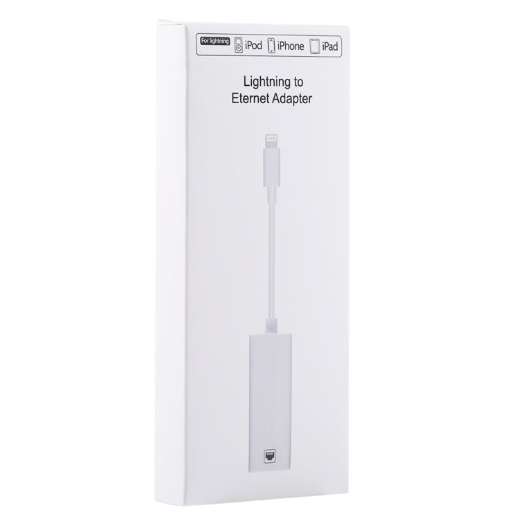 NK107A1 8핀 to RJ45 이더넷 LAN 네트워크 어댑터 케이블 아이폰 / 아이패드 시리즈용, 총 길이: 16cm