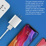 오리지널 샤오미 18W 벽면 충전기 어댑터 단일 포트 USB 퀵 충전기, 미국 플러그, 18W