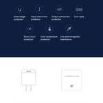 오리지널 샤오미 18W 벽면 충전기 어댑터 단일 포트 USB 퀵 충전기, 미국 플러그, 18W
