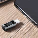 ROCK 2.1A 휴대용 USB-C/Type-C to 8핀 오디오 변환기 이어폰 어댑터