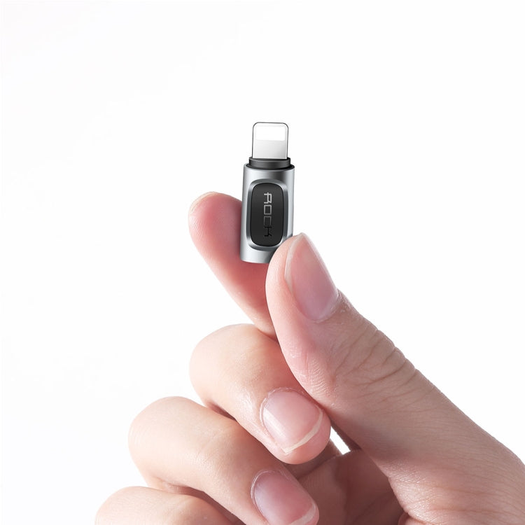 ROCK 2.1A 휴대용 USB-C/Type-C to 8핀 오디오 변환기 이어폰 어댑터