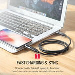 ROCK 2.1A 휴대용 USB-C/Type-C to 8핀 오디오 변환기 이어폰 어댑터
