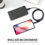 ROCK 2.1A 휴대용 USB-C/Type-C to 8핀 오디오 변환기 이어폰 어댑터