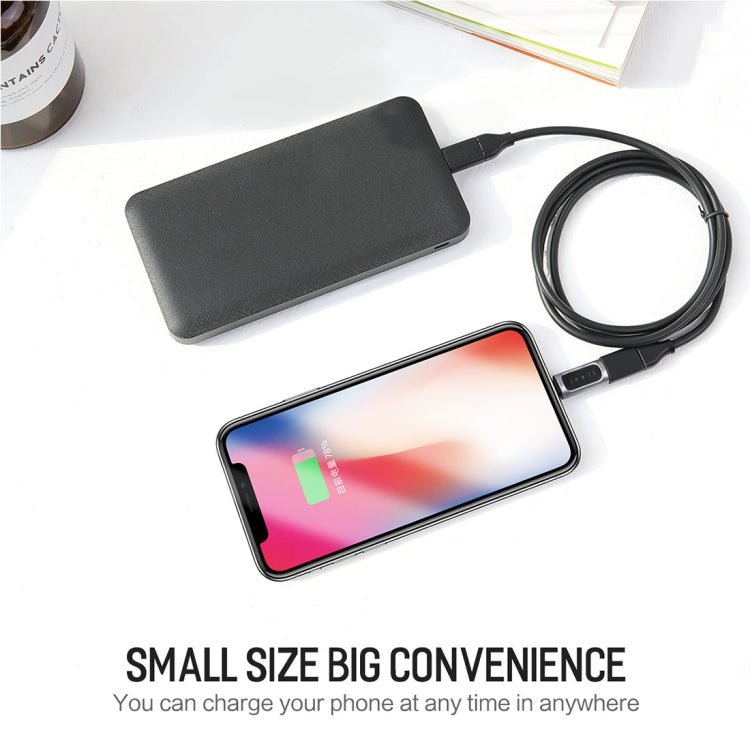 ROCK 2.1A 휴대용 USB-C/Type-C to 8핀 오디오 변환기 이어폰 어댑터