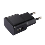 For iPhone 5V 2.1A Intellgent Identification USB Charger with 1m USB to 8 Pin Charging Cable, EU Plug