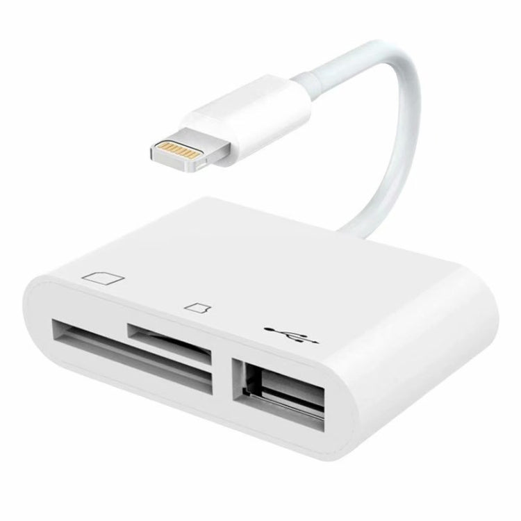 NK-1081 8핀 to SD + TF + USB 포트 카메라 리더 어댑터
