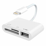 NK-1081 8핀 to SD + TF + USB 포트 카메라 리더 어댑터
