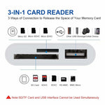 NK-1081 8핀 to SD + TF + USB 포트 카메라 리더 어댑터