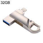 RQW-10F 2-in-1 USB 2.0 & 8핀 32GB 키체인 플래시 드라이브, RQW-10F