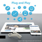 RQW-10F 2-in-1 USB 2.0 & 8핀 64GB 키체인 플래시 드라이브, RQW-10F