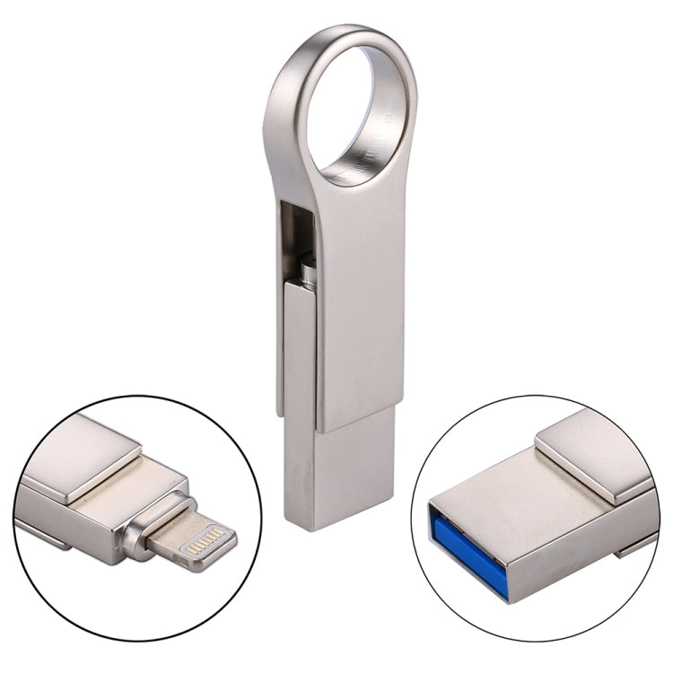 RQW-10D 2 in 1 USB 2.0 & 8핀 32GB 플래시 드라이브, RQW-10D