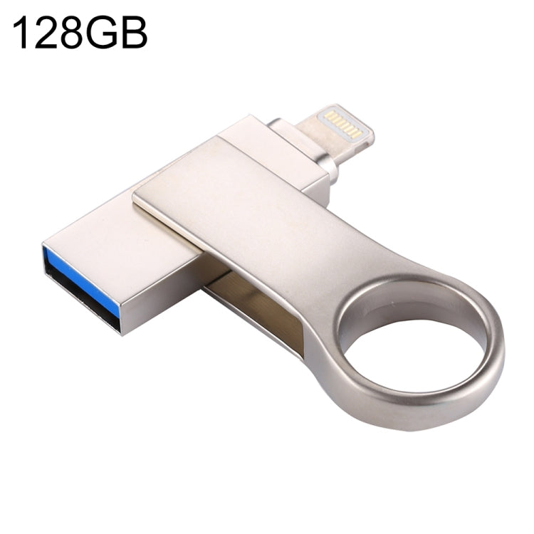 RQW-10D 2 in 1 USB 2.0 & 8핀 128GB 플래시 드라이브, RQW-10D