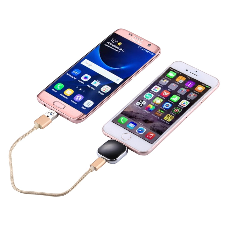 RQW-18S 8핀 64GB 다기능 플래시 디스크 드라이브 USB / 마이크로 USB to 마이크로 USB 케이블 포함, RQW-18S 블랙