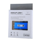 RQW-02 3 in 1 USB 2.0 & 8핀 & 마이크로 USB 128GB 플래시 드라이브, RQW-02 블루