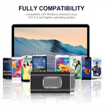 easyflash RQW-01B 3 in 1 USB 2.0 & 8핀 & 마이크로 USB 32GB 플래시 드라이브, RQW-01B 블랙