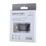 easyflash RQW-01B 3 in 1 USB 2.0 & 8 핀 & 마이크로 USB 128GB 플래시 드라이브, RQW-01B 블랙
