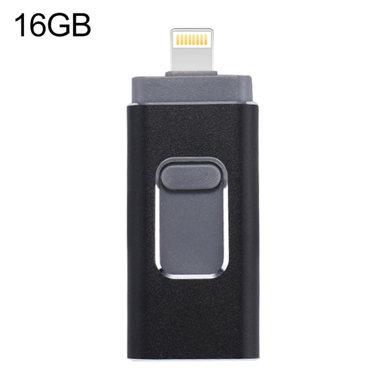 easyflash RQW-01B 3 in 1 USB 2.0 & 8핀 & 마이크로 USB 16GB 플래시 드라이브, RQW-01B 블랙, RQW-01B 골드, RQW-01B 로즈 골드, RQW-01B 실버