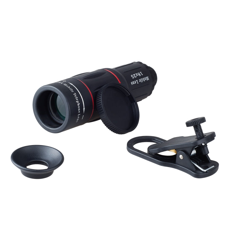 3 in 1 범용 18X 망원 렌즈 + 삼각대 마운트 + 휴대폰 클립, APL-T18ZJ
