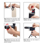 3 in 1 범용 18X 망원 렌즈 + 삼각대 마운트 + 휴대폰 클립, APL-T18ZJ