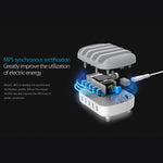 ORICO DUK-5P 40W 5 USB 포트 스마트 충전 스테이션 휴대폰 및 태블릿 거치대 포함, EU 플러그
