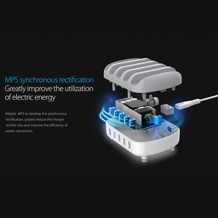 ORICO DUK-5P 40W 5 USB 포트 스마트 충전 스테이션 휴대폰 및 태블릿 거치대 포함, EU 플러그
