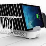ORICO DUK-10P 120W 10 USB 포트 스마트 충전 스테이션 휴대폰 및 태블릿 거치대 포함, EU 플러그, EU 플러그(블랙), EU 플러그(화이트), US 플러그(블랙), US 플러그(화이트), UK 플러그(블랙), UK 플러그(화이트), AU 플러그(블랙), AU 플러그(화이트)