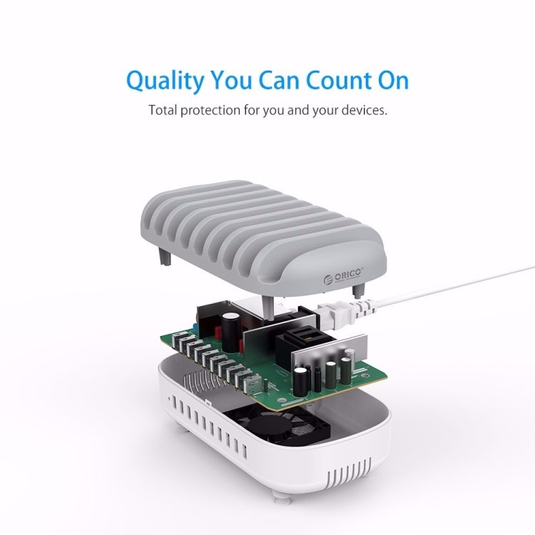 ORICO DUK-10P 120W 10 USB 포트 스마트 충전 스테이션 휴대폰 및 태블릿 거치대 포함, EU 플러그, EU 플러그(블랙), EU 플러그(화이트), US 플러그(블랙), US 플러그(화이트), UK 플러그(블랙), UK 플러그(화이트), AU 플러그(블랙), AU 플러그(화이트)