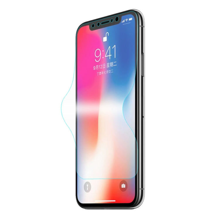 ENKAY Hat-Prince 0.1mm 3D 풀 스크린 프로텍터 폭발 방지 하이드로겔 필름, iPhone XS용, TPU+TPE+PET 소재, iPhone XS