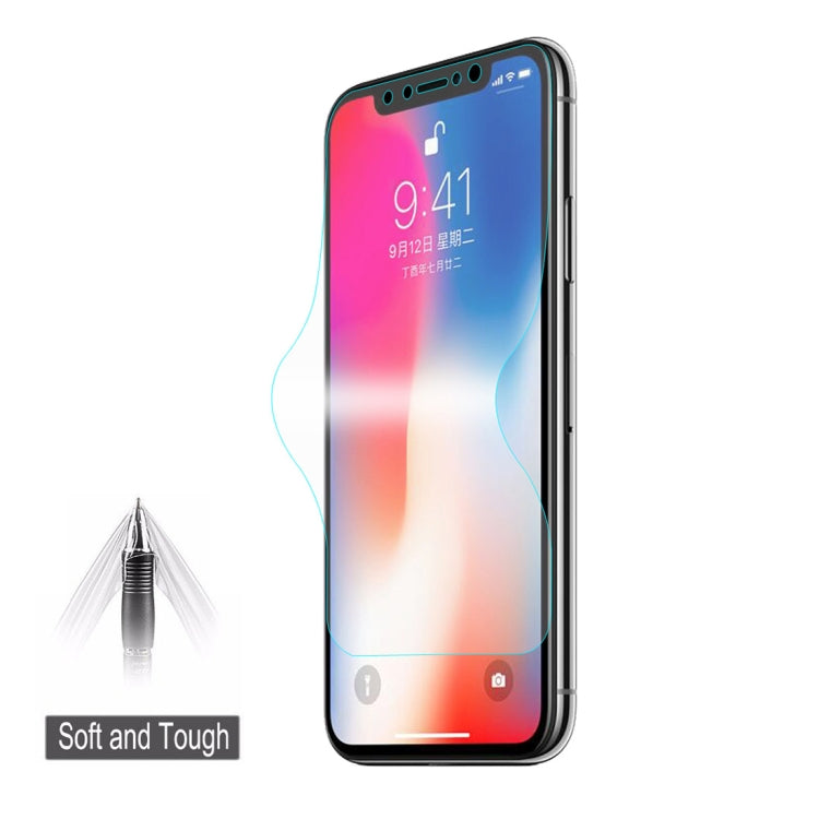 ENKAY Hat-Prince 0.1mm 3D 풀 스크린 프로텍터 폭발 방지 하이드로겔 필름, iPhone XS용, TPU+TPE+PET 소재, iPhone XS