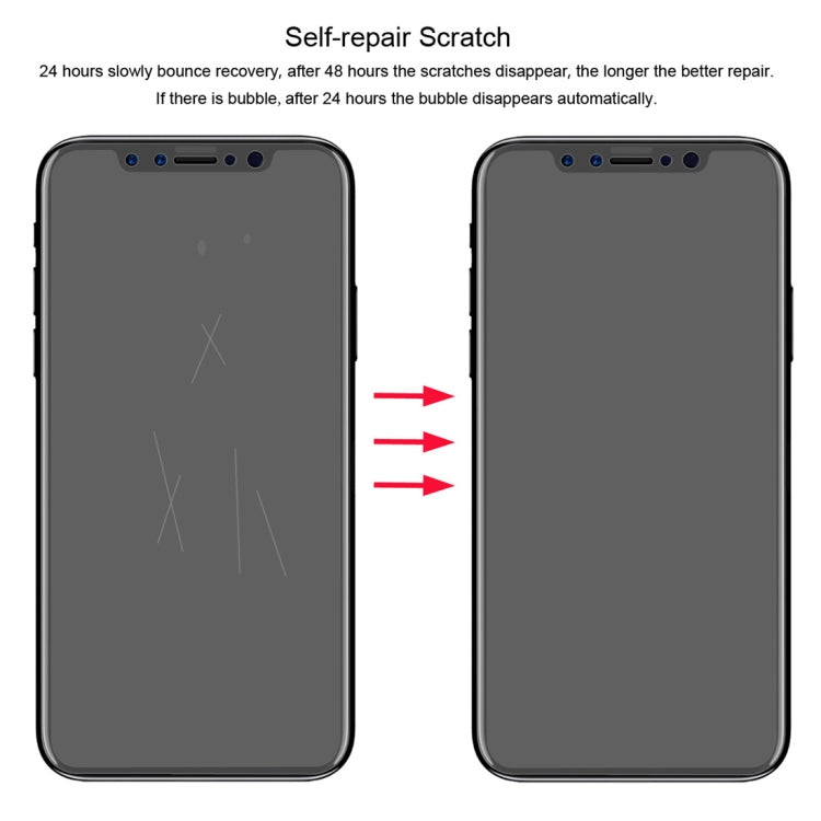 ENKAY Hat-Prince 0.1mm 3D 풀 스크린 프로텍터 폭발 방지 하이드로겔 필름, iPhone XS용, TPU+TPE+PET 소재, iPhone XS