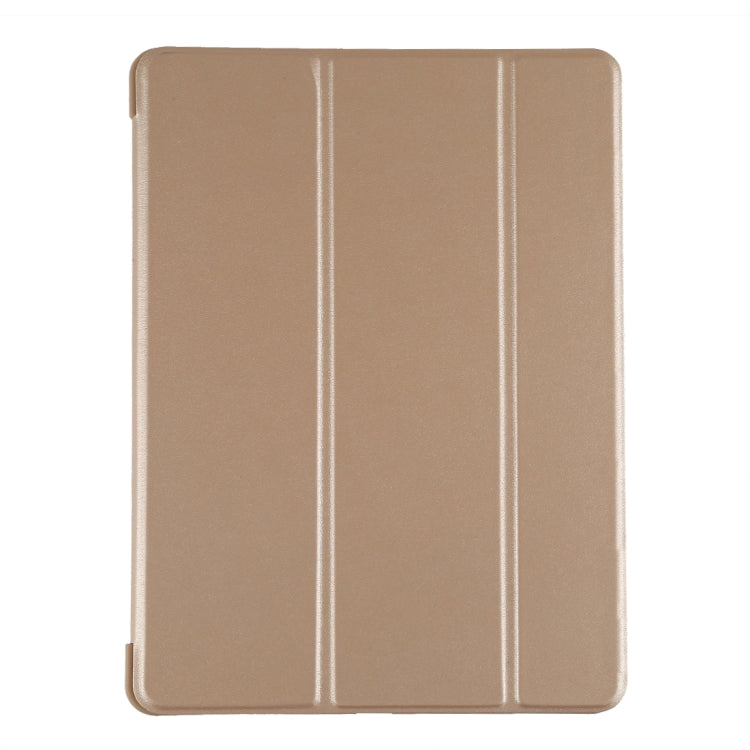 PU Plastic Bottom Case Foldable Deformation Left and Right Flip Leather Case with Three Fold Bracket & Smart Sleep for iPad Air3 2019