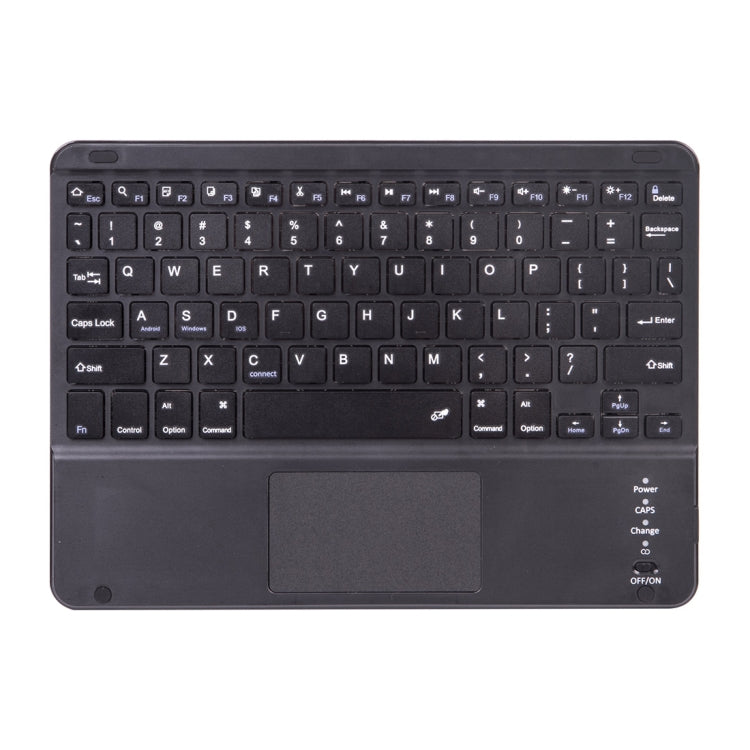 X-11BC 스킨 플레인 텍스처 분리형 블루투스 키보드 태블릿 케이스 for iPad Pro 11인치 2020 / 2018, 터치패드 & 펜 슬롯 포함
