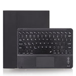 X-11BC 스킨 플레인 텍스처 분리형 블루투스 키보드 태블릿 케이스 for iPad Pro 11인치 2020 / 2018, 터치패드 & 펜 슬롯 포함
