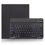 X-11B Skin Plain Texture Detachable Bluetooth Keyboard Tablet Case for iPad Pro 11 inch 2020 / 2018, with Pen Slot, Black Keyboard