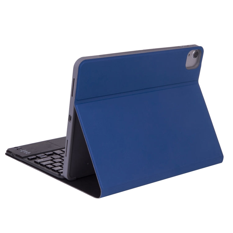 X-11BCS Skin Plain Texture Detachable Bluetooth Keyboard Tablet Case for iPad Pro 11 inch 2020 / 2018, with Touchpad & Pen Slot & Backlight