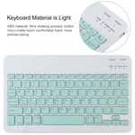 TG11B 분리형 블루투스 그린 키보드 + 마이크로화이버 가죽 태블릿 케이스 iPad Pro 11인치 (2020)용, 펜 슬롯 및 홀더 포함, 그린 키보드