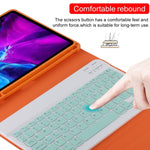 TG11B 분리형 블루투스 그린 키보드 + 마이크로화이버 가죽 태블릿 케이스 iPad Pro 11인치 (2020)용, 펜 슬롯 및 홀더 포함, 그린 키보드